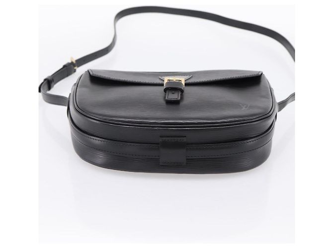 Borsa a tracolla LOUIS VUITTON Epi Jeune Fille MM Nera M52152 LV Auth 204584A Nero - vista 5