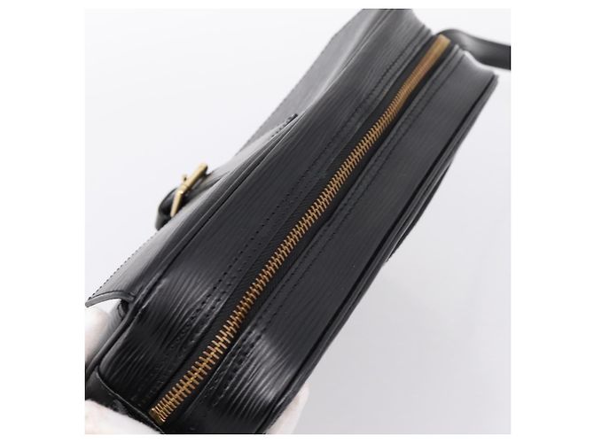 Borsa a tracolla LOUIS VUITTON Epi Jeune Fille MM Nera M52152 LV Auth 204584A Nero - vista 6