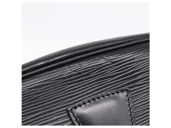 Borsa a tracolla LOUIS VUITTON Epi Jeune Fille MM Nera M52152 LV Auth 204584A Nero - vista 9