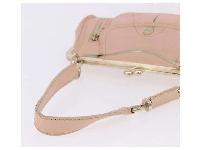 Céline Bolso de hombro CELINE de piel Rosa Oro Auth 200745V Dorado - vista 11