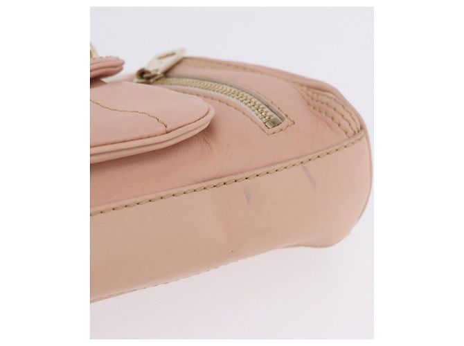Céline Bolso de hombro CELINE de piel Rosa Oro Auth 200745V Dorado - vista 17