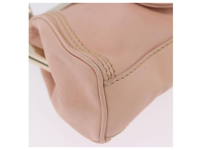 Céline Bolso de hombro CELINE de piel Rosa Oro Auth 200745V Dorado - vista 18