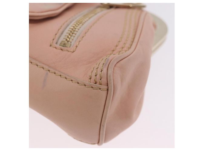 Céline Bolso de hombro CELINE de piel Rosa Oro Auth 200745V Dorado - vista 19