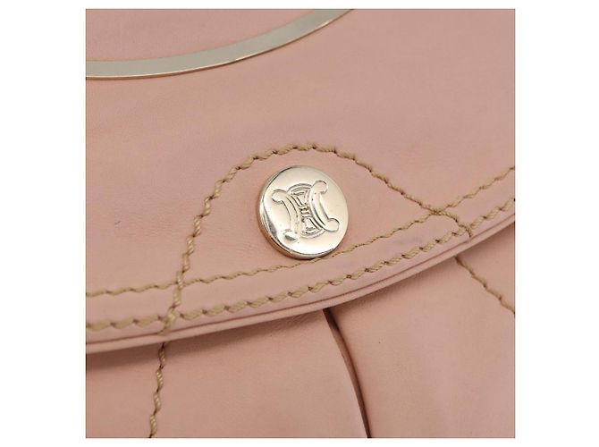 Céline Bolso de hombro CELINE de piel Rosa Oro Auth 200745V Dorado - vista 22