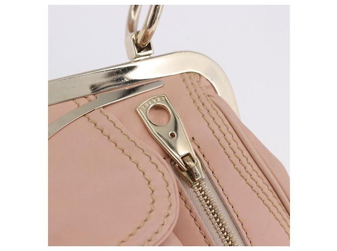 Céline Bolso de hombro CELINE de piel Rosa Oro Auth 200745V Dorado - vista 23