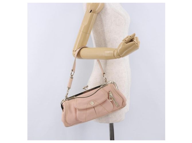 Céline Bolso de hombro CELINE de piel Rosa Oro Auth 200745V Dorado - vista 36