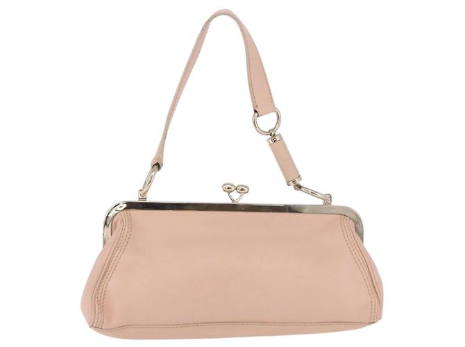 Céline Bolso de hombro CELINE de piel Rosa Oro Auth 200745V Dorado - vista 4