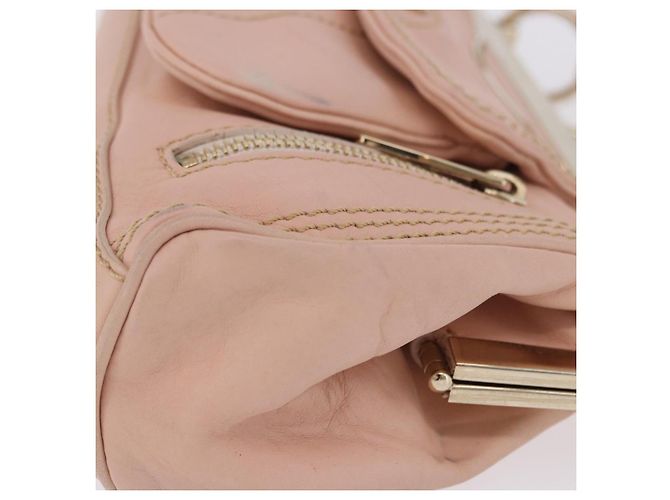 Céline Bolso de hombro CELINE de piel Rosa Oro Auth 200745V Dorado - vista 7