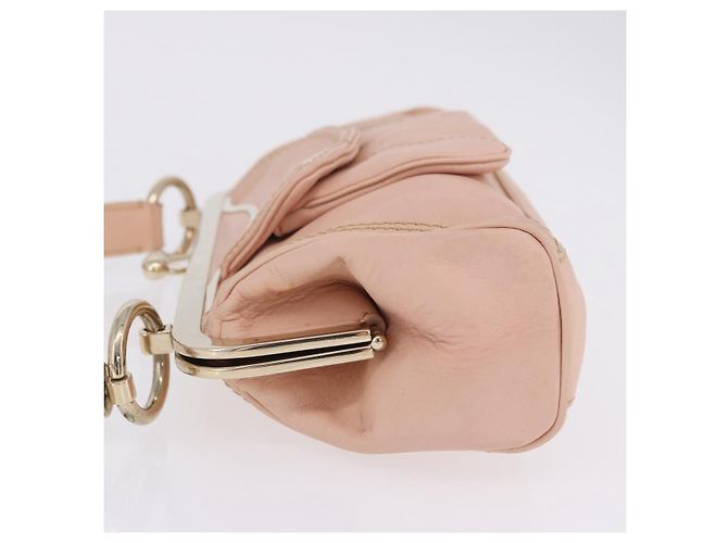 Céline Bolso de hombro CELINE de piel Rosa Oro Auth 200745V Dorado - vista 8