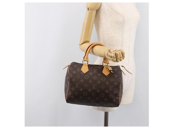 Borsa a mano LOUIS VUITTON Monogram Speedy 25 M41528 LV Auth BA15810V Monogramma - vista 24