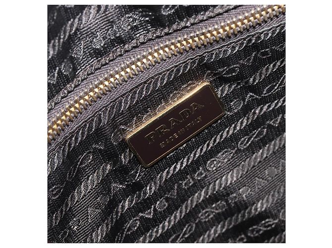 Borsa a mano PRADA Galleria in pelle Saffiano Marrone Oro Auth 204156A D'oro - vista 21