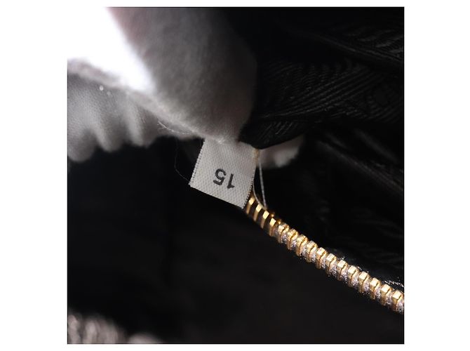Borsa a mano PRADA Galleria in pelle Saffiano Marrone Oro Auth 204156A D'oro - vista 28