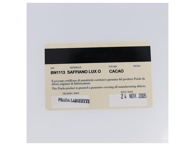 Borsa a mano PRADA Galleria in pelle Saffiano Marrone Oro Auth 204156A D'oro - vista 29
