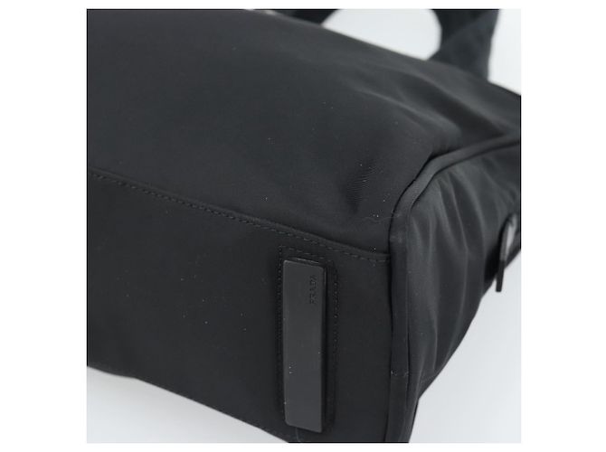 Sac à main PRADA Nylon Black Silver Auth 174539 Noir Argenté - vue 10