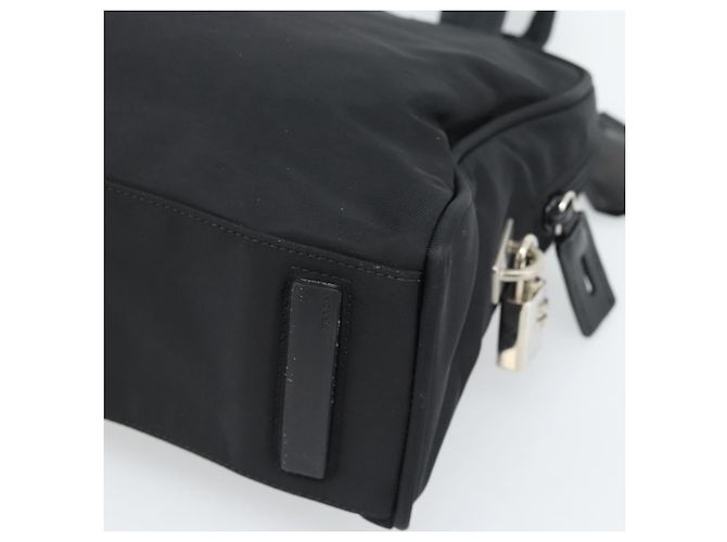 Sac à main PRADA Nylon Black Silver Auth 174539 Noir Argenté - vue 12