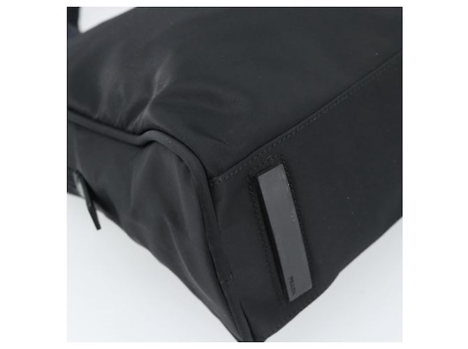 Sac à main PRADA Nylon Black Silver Auth 174539 Noir Argenté - vue 13