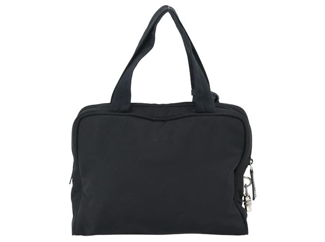 Sac à main PRADA Nylon Black Silver Auth 174539 Noir Argenté - vue 3