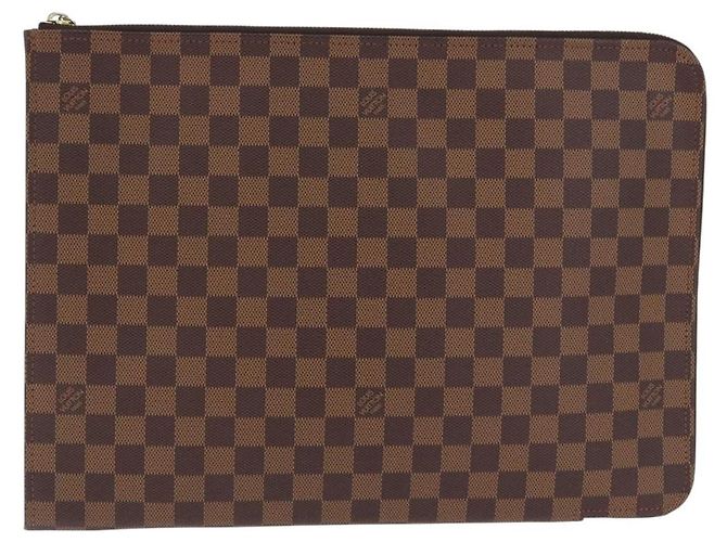LOUIS VUITTON Damier Ebene Posh Documents Clutch Bag LV Auth 199015A - view 2