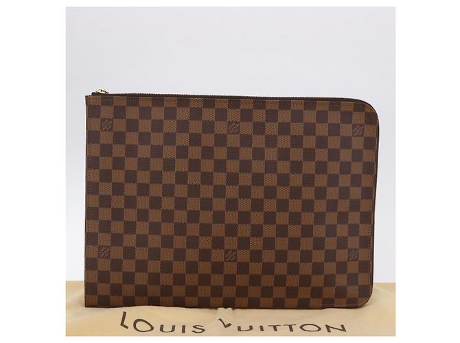 LOUIS VUITTON Damier Ebene Posh Documents Clutch Bag LV Auth 199015A - view 20