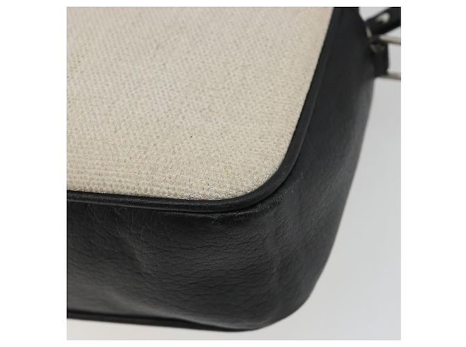 Autre Marque SAINT LAURENT Schultertasche Canvas Beige Silver 520534 Auth bs35824A Silber - vista 12