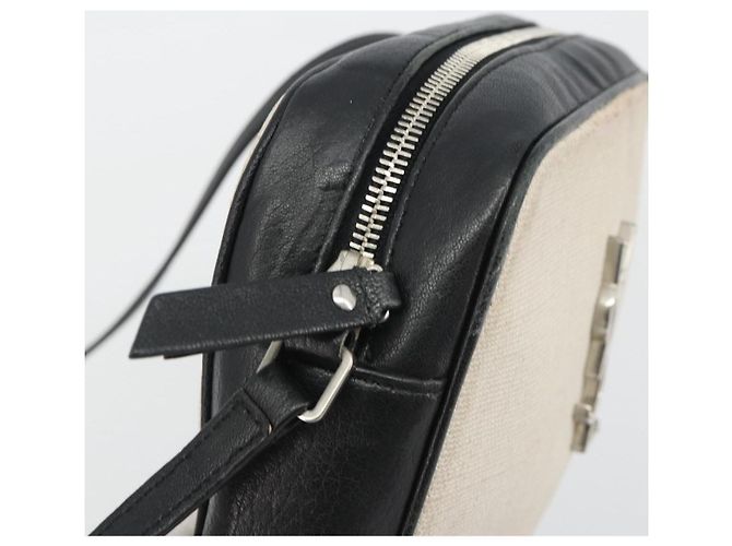 Autre Marque SAINT LAURENT Schultertasche Canvas Beige Silver 520534 Auth bs35824A Silber - vista 17