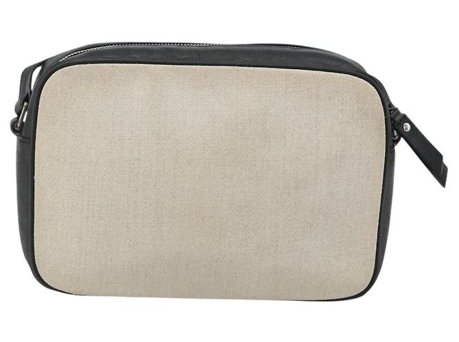 Autre Marque SAINT LAURENT Schultertasche Canvas Beige Silver 520534 Auth bs35824A Silber - vista 3