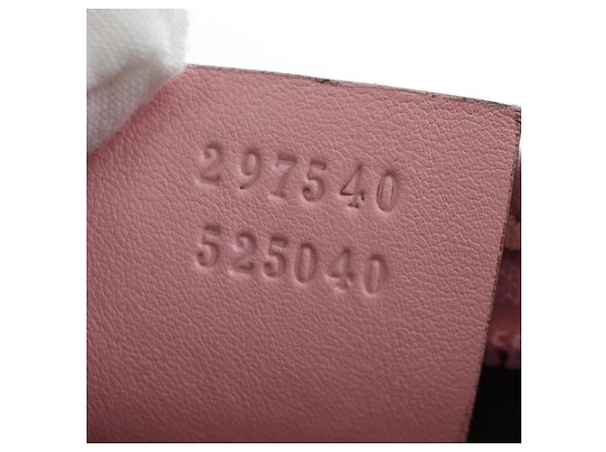 Borsa GUCCI GG Supreme Papagallo per bambini in PVC e pelle beige 297540 Auth 199825M D'oro - vista 12