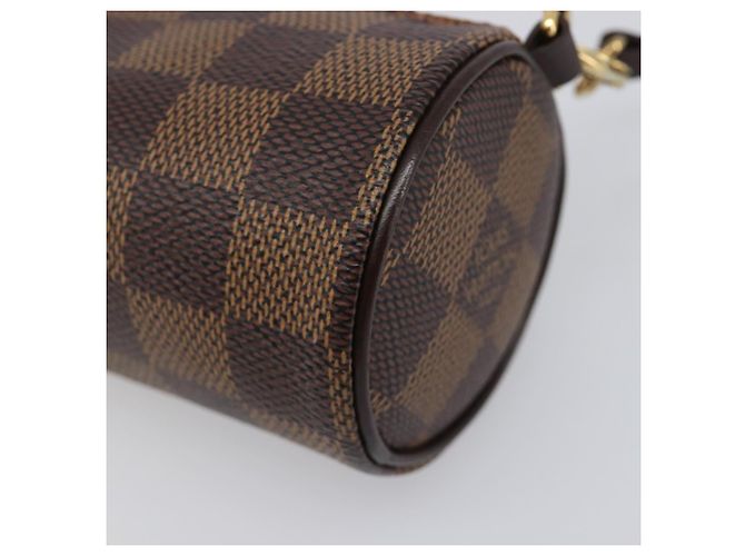 LOUIS VUITTON Damier Ebene Papillon Pouch LV Auth 203026V - vista 10