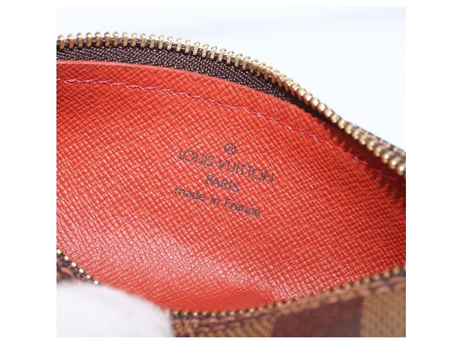 LOUIS VUITTON Damier Ebene Papillon Pouch LV Auth 203026V - vista 16