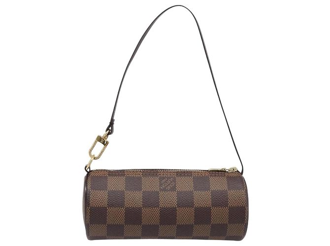 LOUIS VUITTON Damier Ebene Papillon Pouch LV Auth 203026V - vista 3