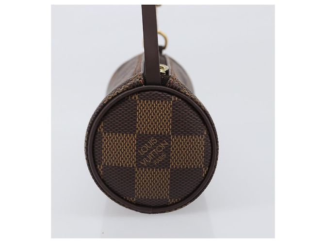 LOUIS VUITTON Damier Ebene Papillon Pouch LV Auth 203026V - vista 5