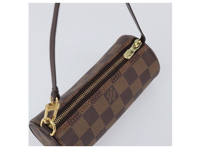 LOUIS VUITTON Damier Ebene Papillon Pouch LV Auth 203026V - vista 6