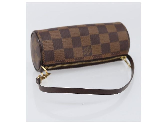 LOUIS VUITTON Damier Ebene Papillon Pouch LV Auth 203026V - vista 7