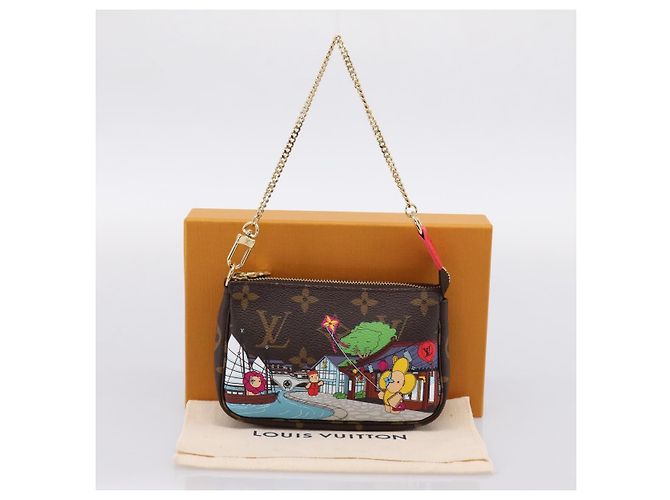 LOUIS VUITTON Monogram Vivienne Mini Pochette Accessoires Pouch LV Auth 204777M Monograma - vista 12