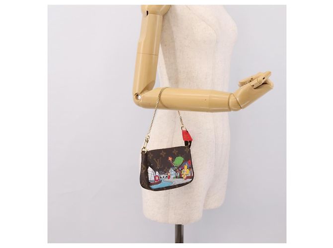 LOUIS VUITTON Monogram Vivienne Mini Pochette Accessoires Pouch LV Auth 204777M Monograma - vista 22