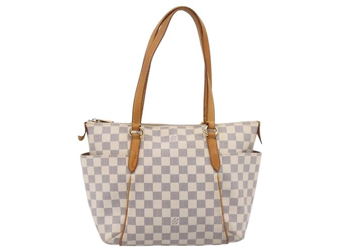Borsa Tote LOUIS VUITTON Damier Azur Totally PM N41280 LV Auth BA15820 - vista 13