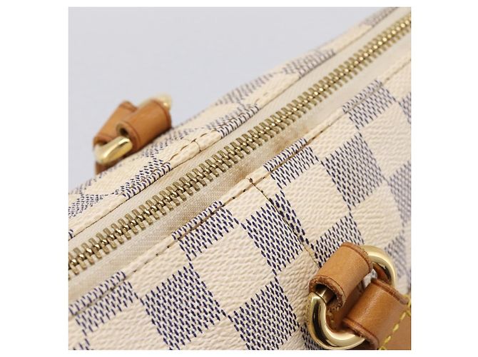 Borsa Tote LOUIS VUITTON Damier Azur Totally PM N41280 LV Auth BA15820 - vista 9