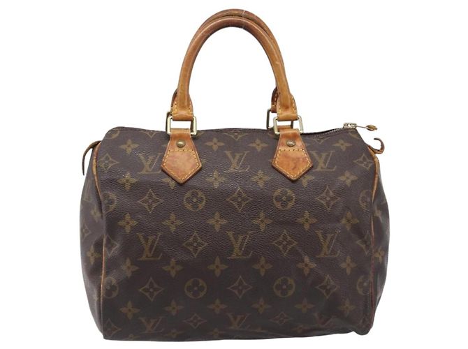 LOUIS VUITTON Monogram Speedy 25 Hand Bag M41528 LV Auth 204134 Monogramma - vista 13