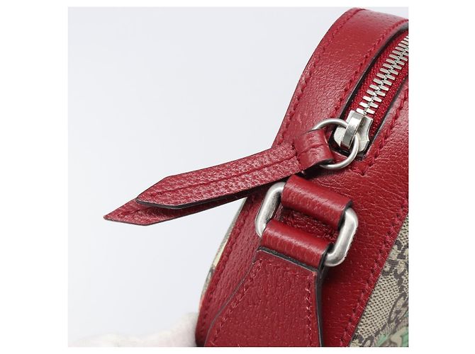Borsa a tracolla GUCCI GG Supreme PVC Beige Silver 450948 Auth 202809SAV Argento - vista 19
