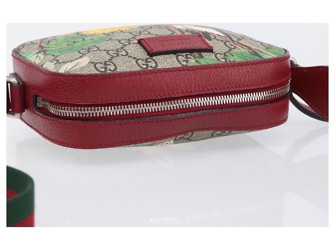 Borsa a tracolla GUCCI GG Supreme PVC Beige Silver 450948 Auth 202809SAV Argento - vista 6