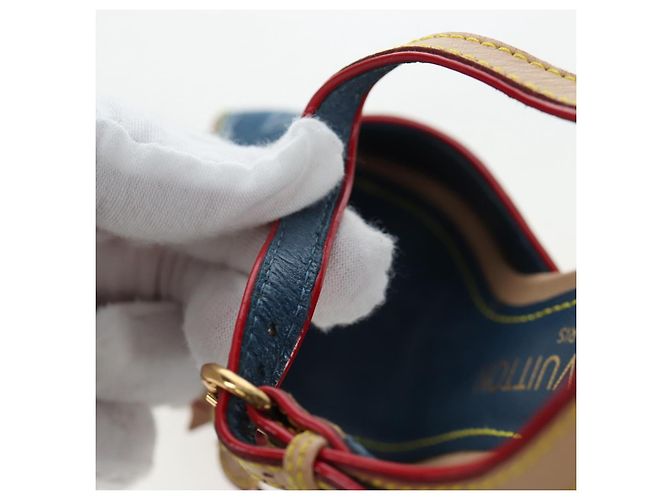 LOUIS VUITTON Monogram Denim Espadrille Sandalen Blue LV Auth ar14173V Blau Monogramm - Ansicht 17
