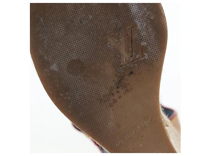 LOUIS VUITTON Monogram Denim Espadrille Sandalen Blue LV Auth ar14173V Blau Monogramm - Ansicht 24