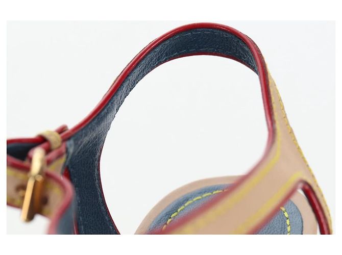 LOUIS VUITTON Monogram Denim Espadrille Sandalen Blue LV Auth ar14173V Blau Monogramm - Ansicht 28