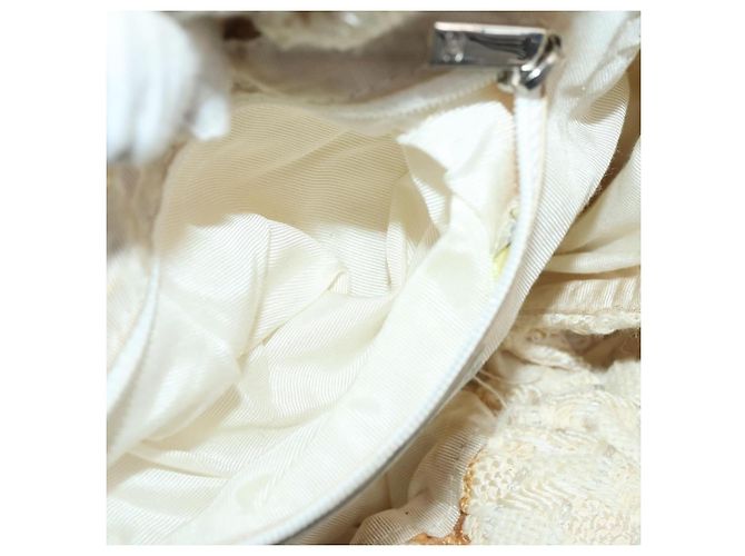 Bolso CHANEL Tweed Blanco Plata CC Auth 196872 - vista 20