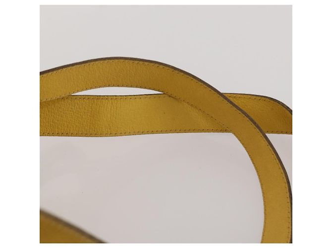 Zaino GUCCI Bamboo Suede Yellow Gold 003 58 0016 Auth 200716A D'oro Giallo - vista 10