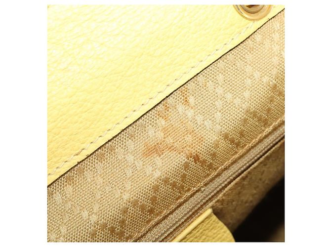 Zaino GUCCI Bamboo Suede Yellow Gold 003 58 0016 Auth 200716A D'oro Giallo - vista 27