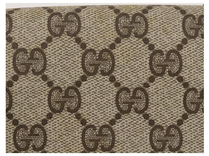 Borsa GUCCI GG Supreme Web Sherry Line PVC Beige Gold 37 014 3087 Auth 205150A - vista 4
