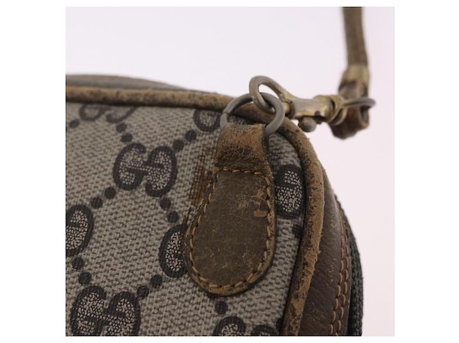 Borsa a tracolla GUCCI GG Supreme PVC Beige Gold 001 23 151 Auth 202680 D'oro - vista 14