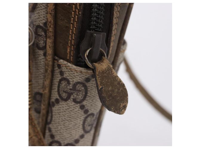 Borsa a tracolla GUCCI GG Supreme PVC Beige Gold 001 23 151 Auth 202680 D'oro - vista 20
