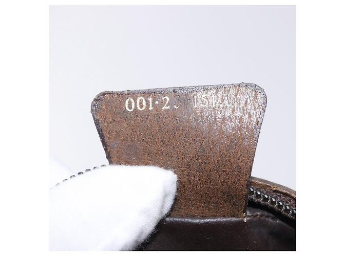 Borsa a tracolla GUCCI GG Supreme PVC Beige Gold 001 23 151 Auth 202680 D'oro - vista 27